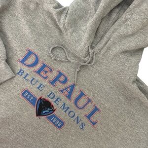 De Paul University Blue Demons Hoodie Extra Large XL Chicago IL